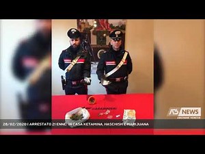 28/02/2020 | ARRESTATO 21 ENNE: IN CASA KETAMINA, HASCHISH E MARIJUANA