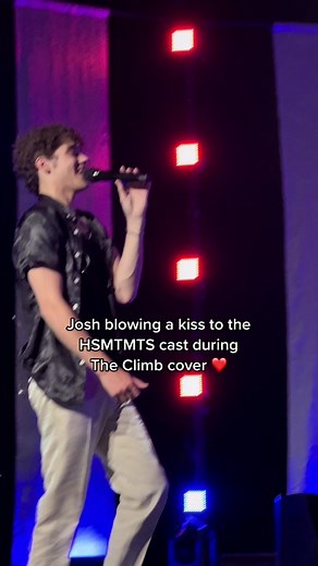 Joshua Bassett Blows Kiss to HSMTMTS Cast During The Climb Cover