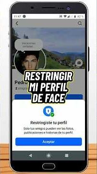 HOW TO RESTRICT MY FACEBOOK PROFILE #facebook #tutorials #cellphone