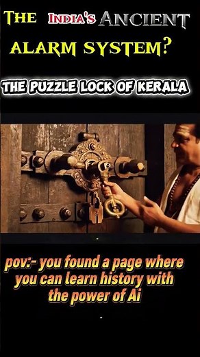 The Ancient Alarm System?🤯Manichitrathazhu Revealed#facts #ancienttechnology