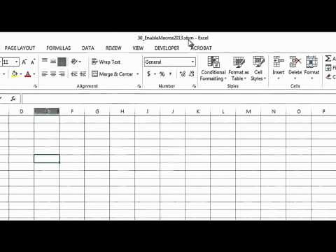 How to Enable Macros in Excel 2003 : Microsoft Excel Help