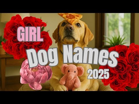 🍕GIRL PIZZA CURATED NAME MIX😮😯‼️THE TOP 25 GIRL DOG NAMES OF 2025
