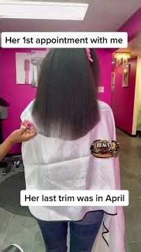 🚨 Beauty Files Case #124 First time client wasn’t ready to cut all of her dead ends off