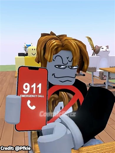 POV: Bro really pulled out a g*n. #roblox #edit #shorts