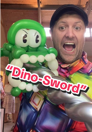 Incredible Dino-Sword: A Balloon Artist's Creation