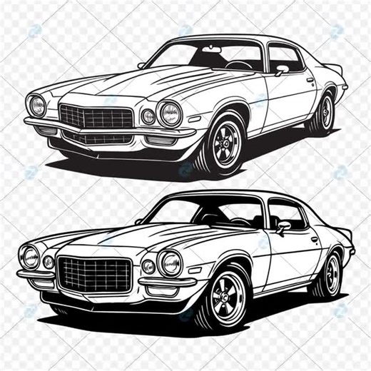 1970-1973 Chevy Camaro SVG PNG Bundle: Classic Car Designs (digital Download - Etsy