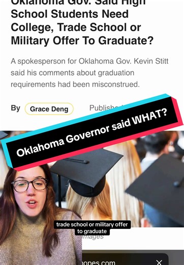 Snopes claims this is FALSE but the idea is now out there… thoughts? Is this horrible? Potentially good? Let me know 👉🏻 #snopes #factcheck #oklahoma #goverment #tradeschool #school #articlereview #greenscreen