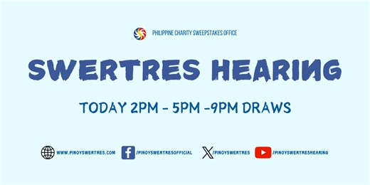 PCSO Swertres Hearing Today March 11, 2026