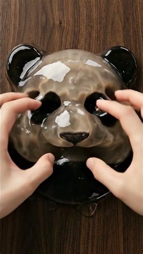 Panda Slime Face 🐼 Ultra Realistic Jelly Effect | Surreal AI