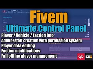 [FREE] FiveM Web Control Panel for ESX & QBCore – Manage Players, Admins & Scripts| fivemcontrol.com