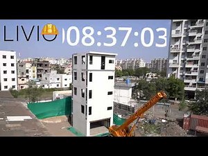 New Benchmark-5 Story Structure Erected in Just 8.5 hrs with LIVIO's Pre-Assembled Composite System