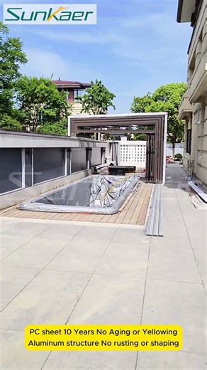 Seamless Pool Protection Meets Modern Design: The Sunkaer Telescopic Pool Cover/House 🏊‍♂️ #sunkaer