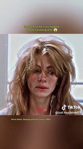 Movie Name: Sleeping with the Enemy (1991) The Secret of the Crazy Husband and the Swimming Wife. 😱 #movierecap #movietok #tiktokusa #filmtok #mustwatch