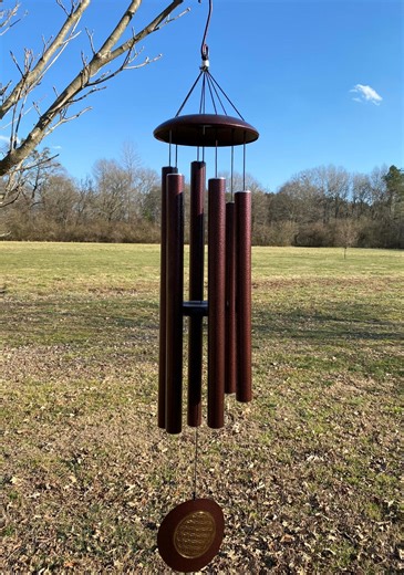 Outdoor Large Deep Tone Aluminum Wind Chime, 45" Bronze Soothing Melodic Chime, Garden Decor - Etsy