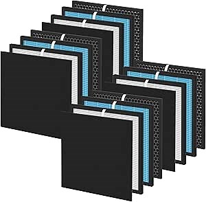 4 Packs 10L Pro Replacement Filters Set Compatible with Okaysou AirMax 10L Pro and Aiibot-A300 Air Cleaner Purifier