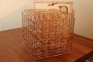 Caged Copper Rolling Ball Sculpture: Kinetic Marble Machine - Etsy