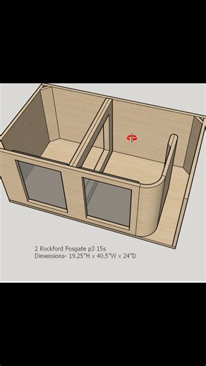 CustomLowz on Instagram: "You can build this box with our easy to follow subwoofer box plans! 2 Rockford Fosgate P3 15s #rockfordfosgate #caraudio #DIYCarAudio www.customlowz.com"