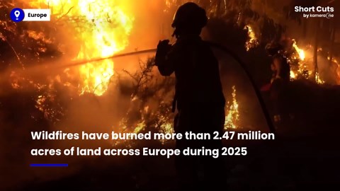 Over 2 million acres burned across Europe in 2025 wildfires