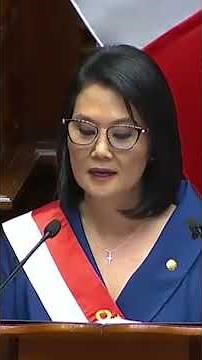 KEIKO FUJIMORI gives her first speech after becoming PRESIDENT OF PERU | EL PAÍS