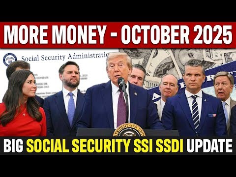 IT'S OFFICIAL: October 2025 | Social Security SSI SSDI Benefits Increase | SSA Pending Announcement