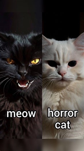 Horror cat😳 || Scary Cat Video horror cat meow 🙀#short.#cartoon #cat