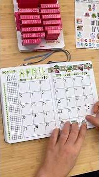 How to setup your bullet journal calendar... TY to the sponsor ContactCrafts! #bujo #bulletjournal