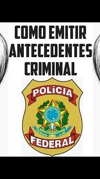 ANTECEDENTE CRIMINAL PELO CELULAR- PASSO A PASSO