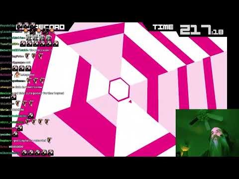Aris vs. Super Hexagon 219.56s New PB [Headset Buff]