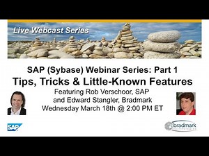 SAP ASE 16 Webinar - Part 1: Tips Tricks & Little Known Features