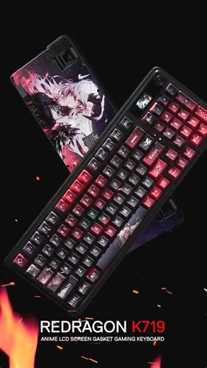 Stunning design meets functionality | Redragon K719WGB RGB Artemis Pro Black