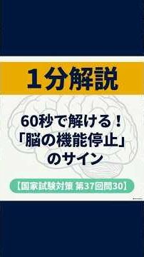 死の三徴候と脳機能停止【介護福祉士国家試験】過去問解説