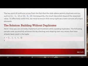 Mastering nPr(5,3) Permutations in Python