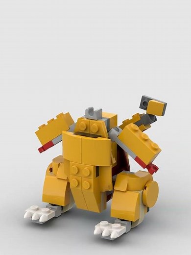 Lego Pikachu made from Lego 31112