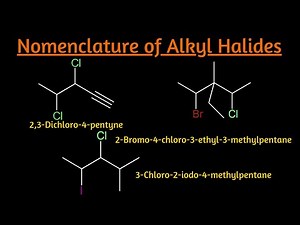 LEC#06 || IUPAC nomenclature of Alkyl halides ||Naming Alkyl Halides || examples