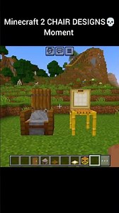 Minecraft 2 Chair Designs 💀 Moment