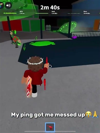 I hate my ping🫩✌️😭🙏#roblox #mm2