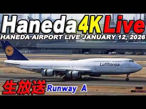 🔵羽田空港 ライブカメラ Haneda Airport Live January 12, 2026 生中継 2026年1月12日 羽田空港ライブ