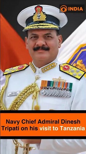 Navy Chief Admiral Dinesh Tripati on his visit to Tanzania
