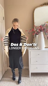3.2K views · 82 reactions | Dos _ Don’ts with longer cardigans #cardigan #cardiganstyles #cardiganseason #dosanddonts #fashiondonts #fashiontips #fashion101 #fashionadvice #fashi #7386 | Trendist Fashion | Facebook