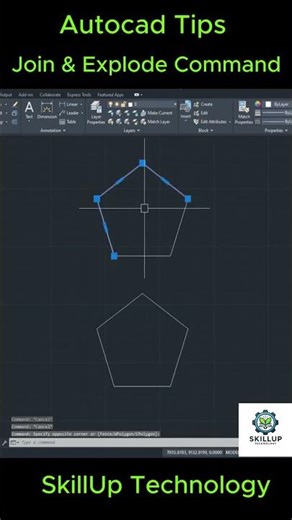 How to Join and Explode Objects in AutoCAD 2026 (Bangla) | AutoCAD Tips #autocad #design #cad