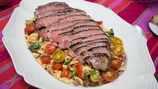 Giada De Laurentiis makes steak and pancetta for Father's Day