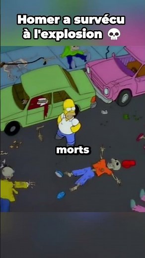 Homer survived the explosion 💀 #simpsons #shorts #thesimpsons