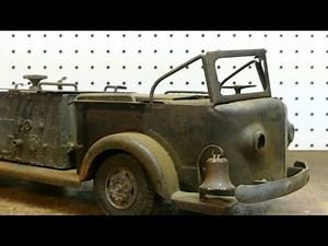 Rusty and Burned 1950's Doepke Fire Truck Restoration