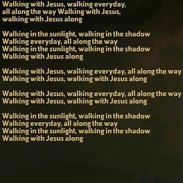 Song For Kids : WALKING WITH JESUS With Lyric