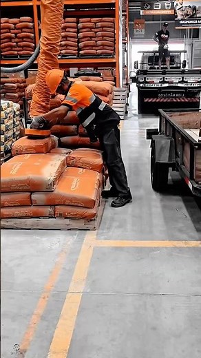 Cement Bag Handling Work Tool Using Vacuum Bag Lifter Tool #worktool