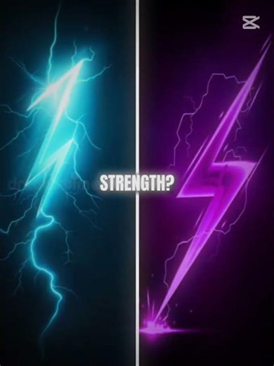 blue lightning vs purple 🌩 edit