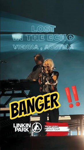 Banger 🔥| Lost in the echo live at Vienna, Austria🇦🇹 | LINKIN PARK #linkinpark #shorts