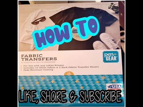 Using Pen & Gear Fabric Sheets