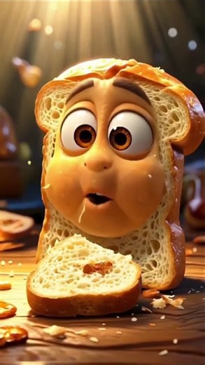 Bread eats bread #asmr #asmrfood #breakfast #subscribe