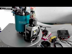 Senring combined Ethernet & USB slip ring with servo motorencoder Installation Video